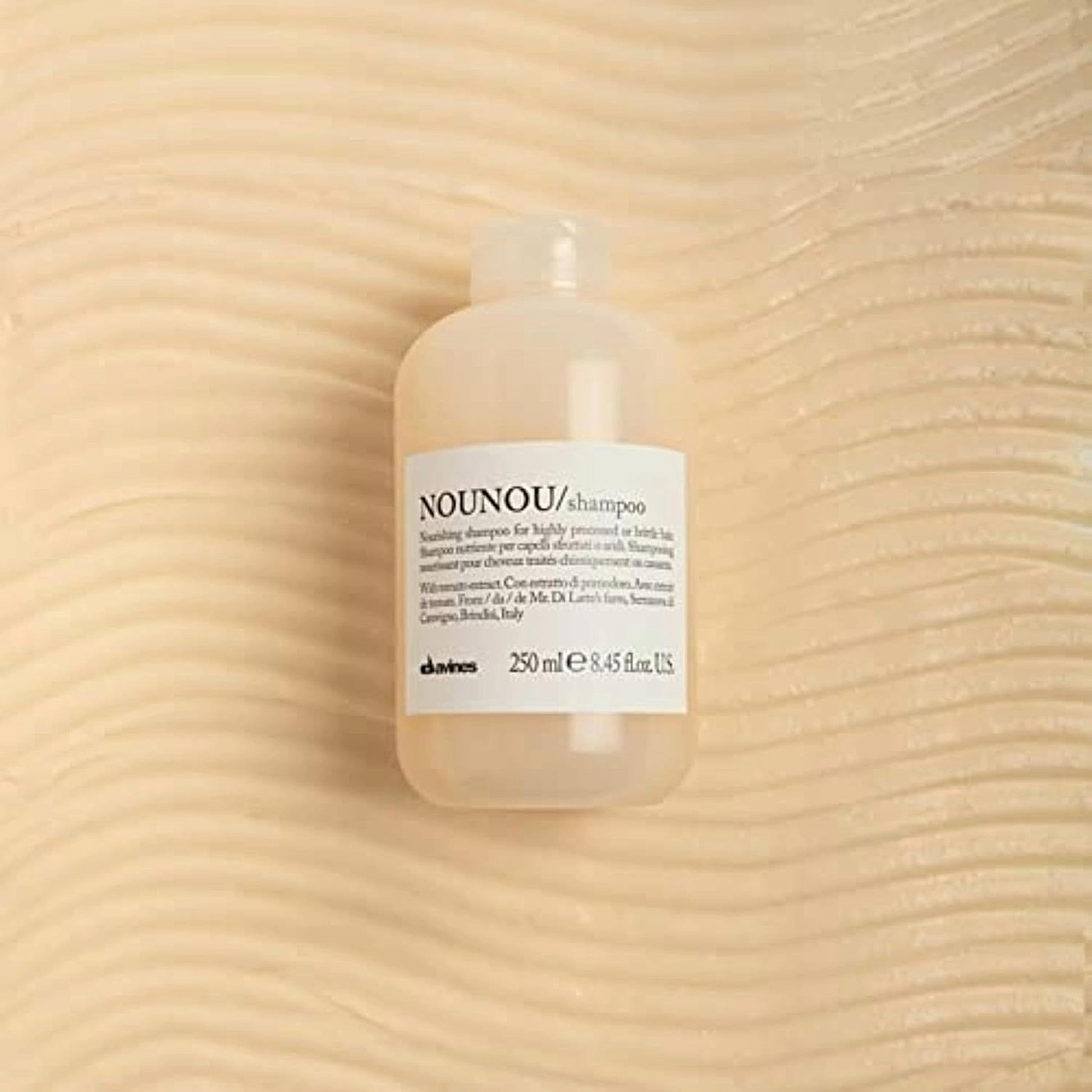 Light Goldenrod Davines NOUNOU Shampoo, Hydrating Gentle Cleansing Action for Highly-Processed, Chemically Treated, Dry, Damaged or Brittle Hair - Deep Nourishment Restores Softness with Tomato Extract, 8.45 Fl Oz