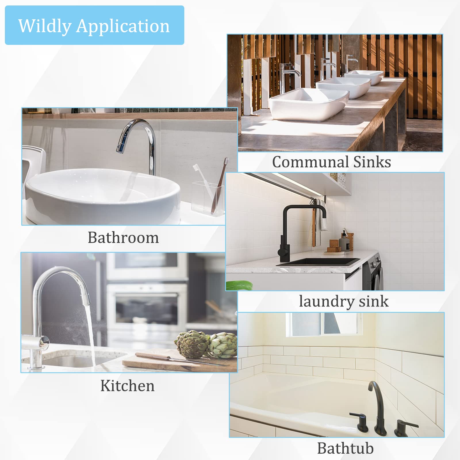 White Smoke Sink Spray Rubber Hose, Sink Hose Attachment for Faucet Portable Sink Hose Faucet Sprayer, Shampoo Sprayer for Dog, Pets, Bathing Baby, Washing Hair, Rinsing Vegetables (For sink)