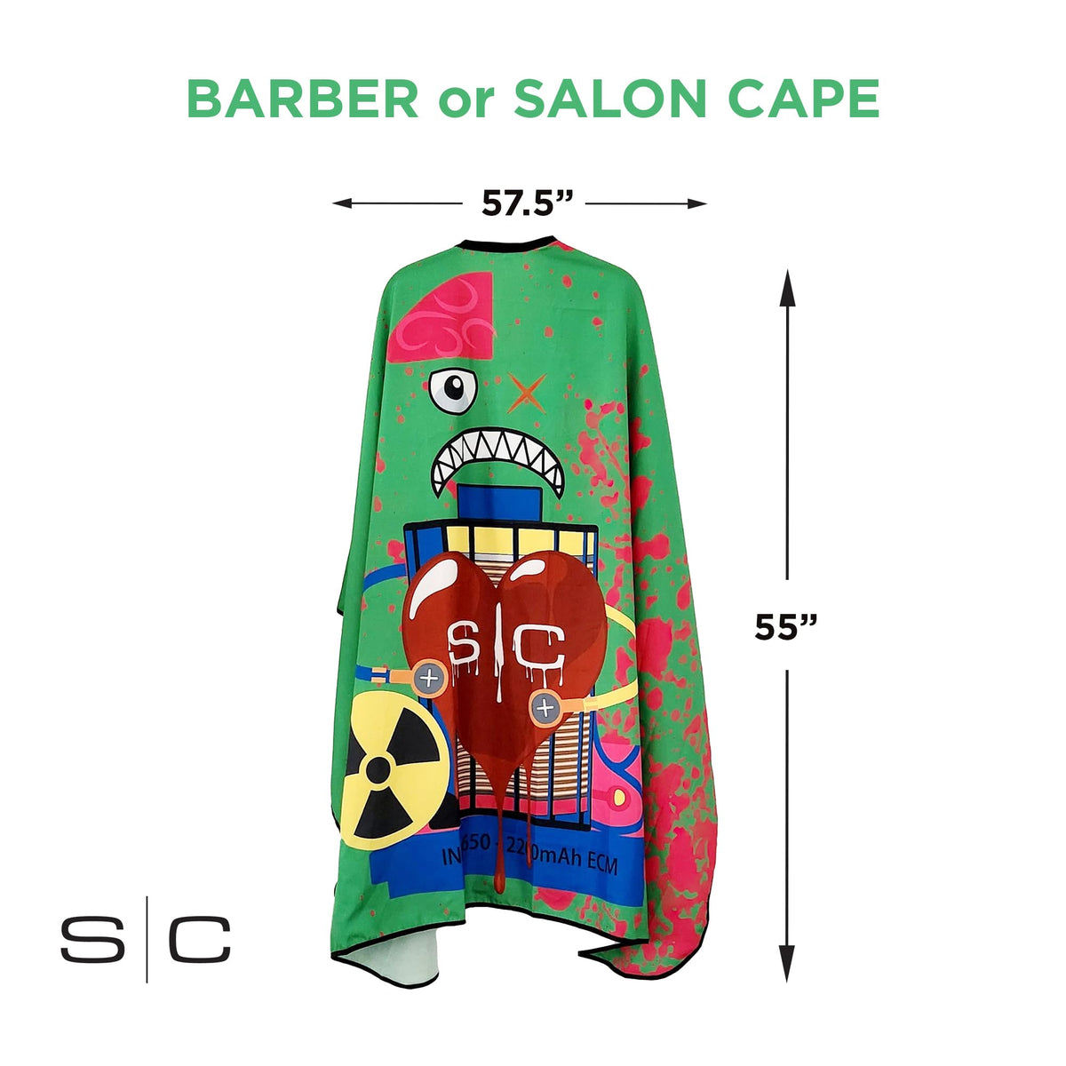 White Smoke STYLECRAFT Kick Cover Barber Cape Water-Resistant Hair Cutting One Size