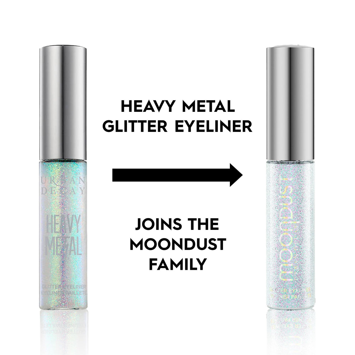 White Smoke Urban Decay Moondust Gold Glitter Liquid Eyeliner (Midnight Cowboy)