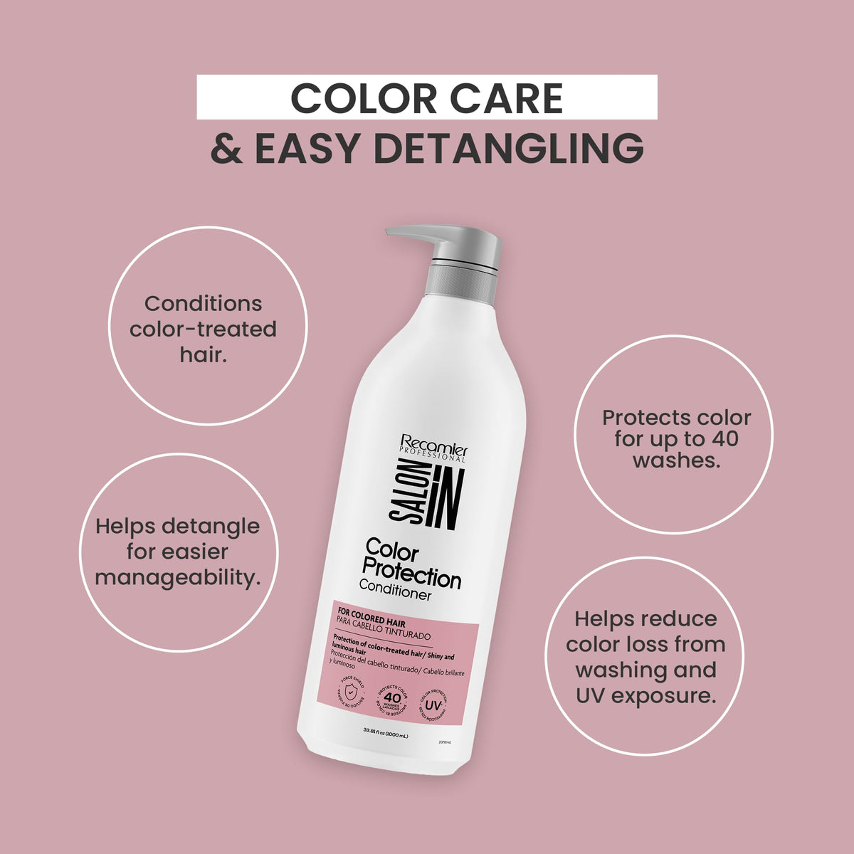 Dark Gray Salon In Color Protection Conditioner for Color-Treated Hair, Color Care