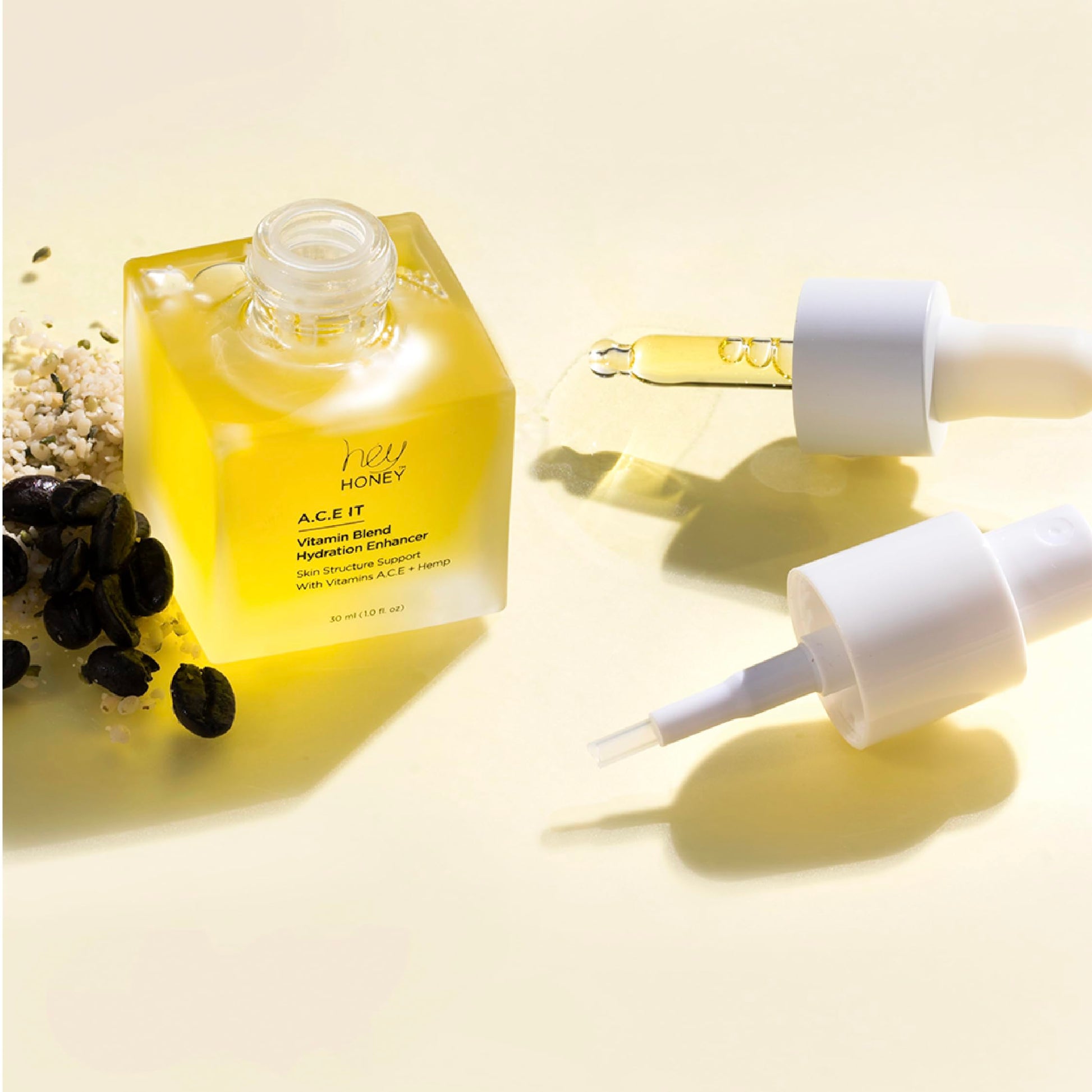 Antique White Hey Honey Vitamin C A E Serum Anti Aging Wrinkles Dark Spots Brightening Glow Clean Beauty 1 Oz