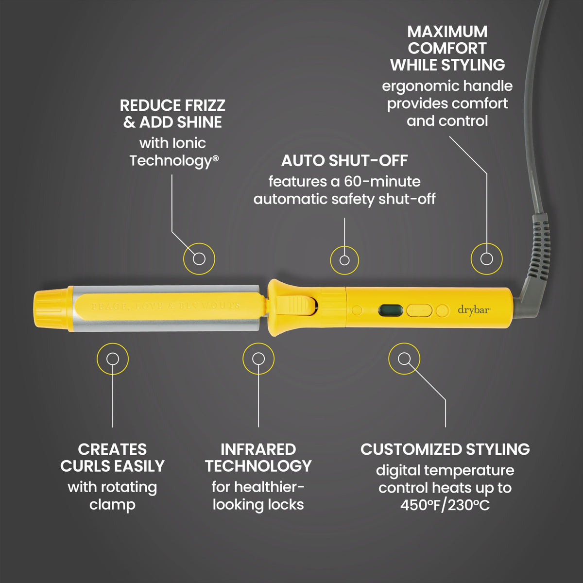 Dim Gray Drybar The 3-Day Bender Rotating Curling Iron