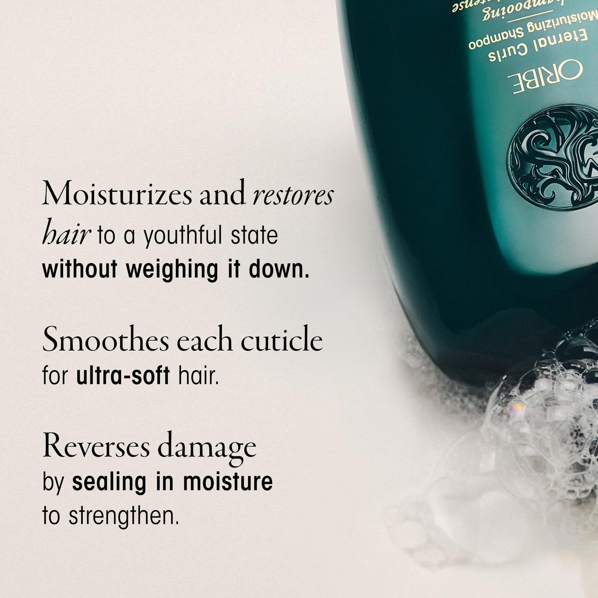 Antique White Oribe Eternal Curls Shampoo - Hydrates, Smooths Curls & Coarse Hair - 8.5oz