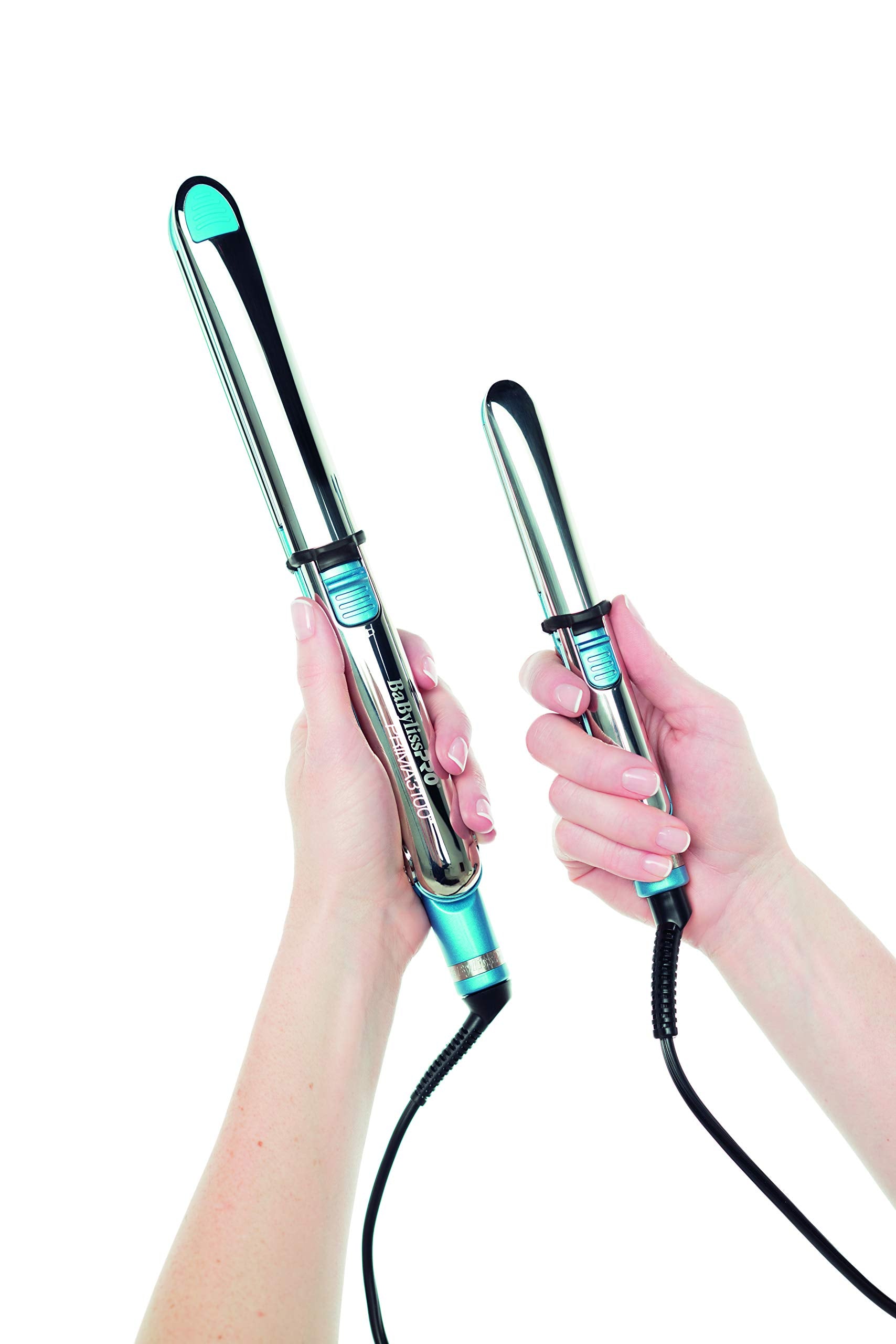 White Smoke BaBylissPRO Flat Iron Hair Straightener, 3/4 Inch Nano Titanium Prima 2000 Mini Travel, Hair Styling Tools & Appliances, BNT2000UC