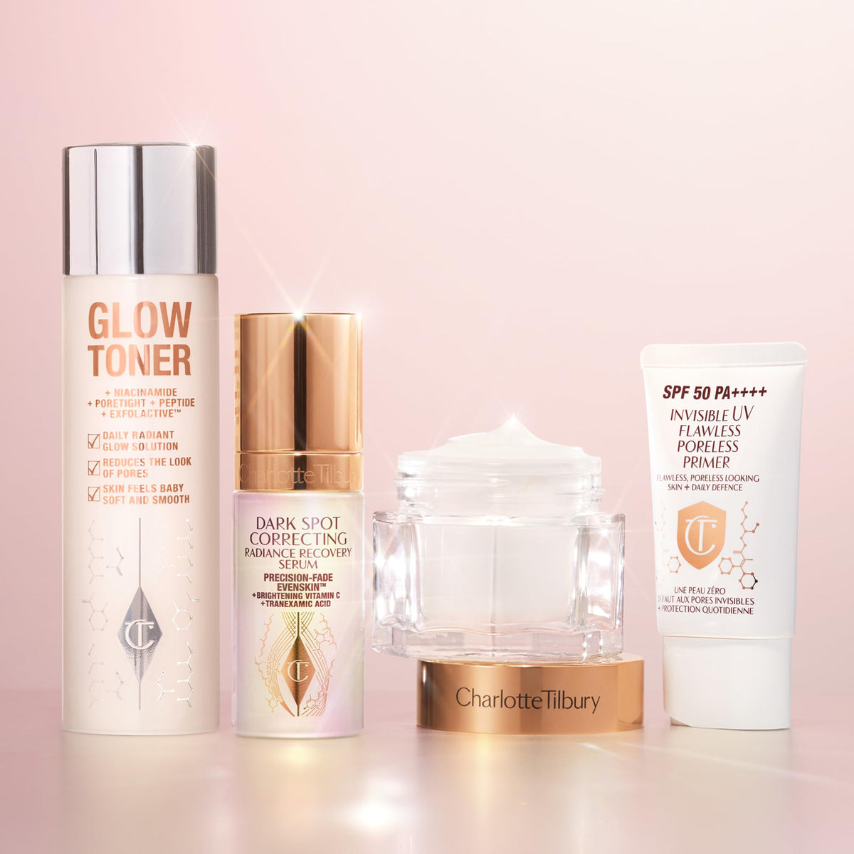 Misty Rose Charlotte Tilbury Invisible UV Flawless Makeup Primer - Broad Spectrum SPF 50 Sunscreen & Poreless Face Primer - Enriched with Hyaluronic Acid to Hydrate, Protect & Prime Skin