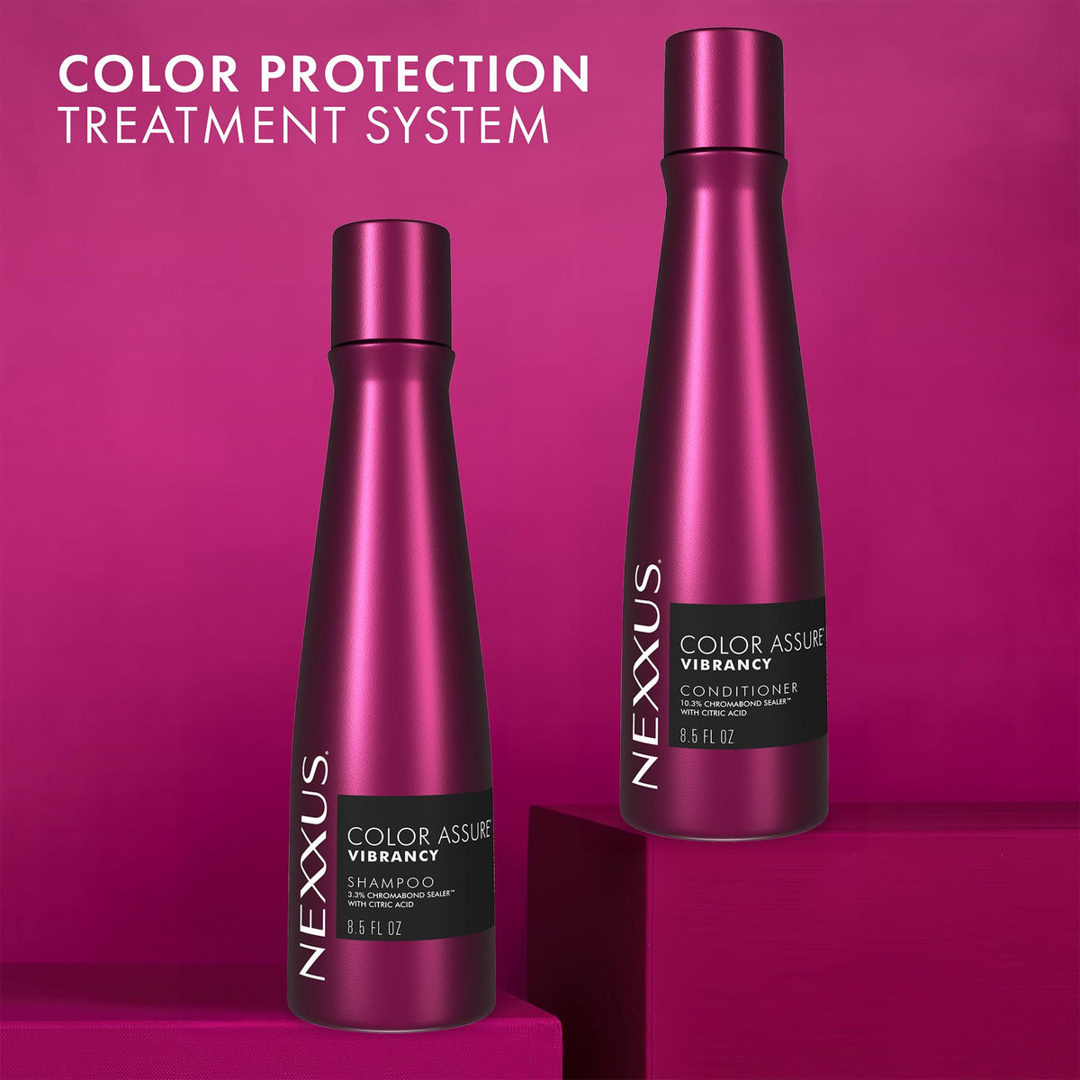 Brown Nexxus Color Assure Shampoo 2-Pack + Conditioner 2-Pack, 8.5 Oz Ea