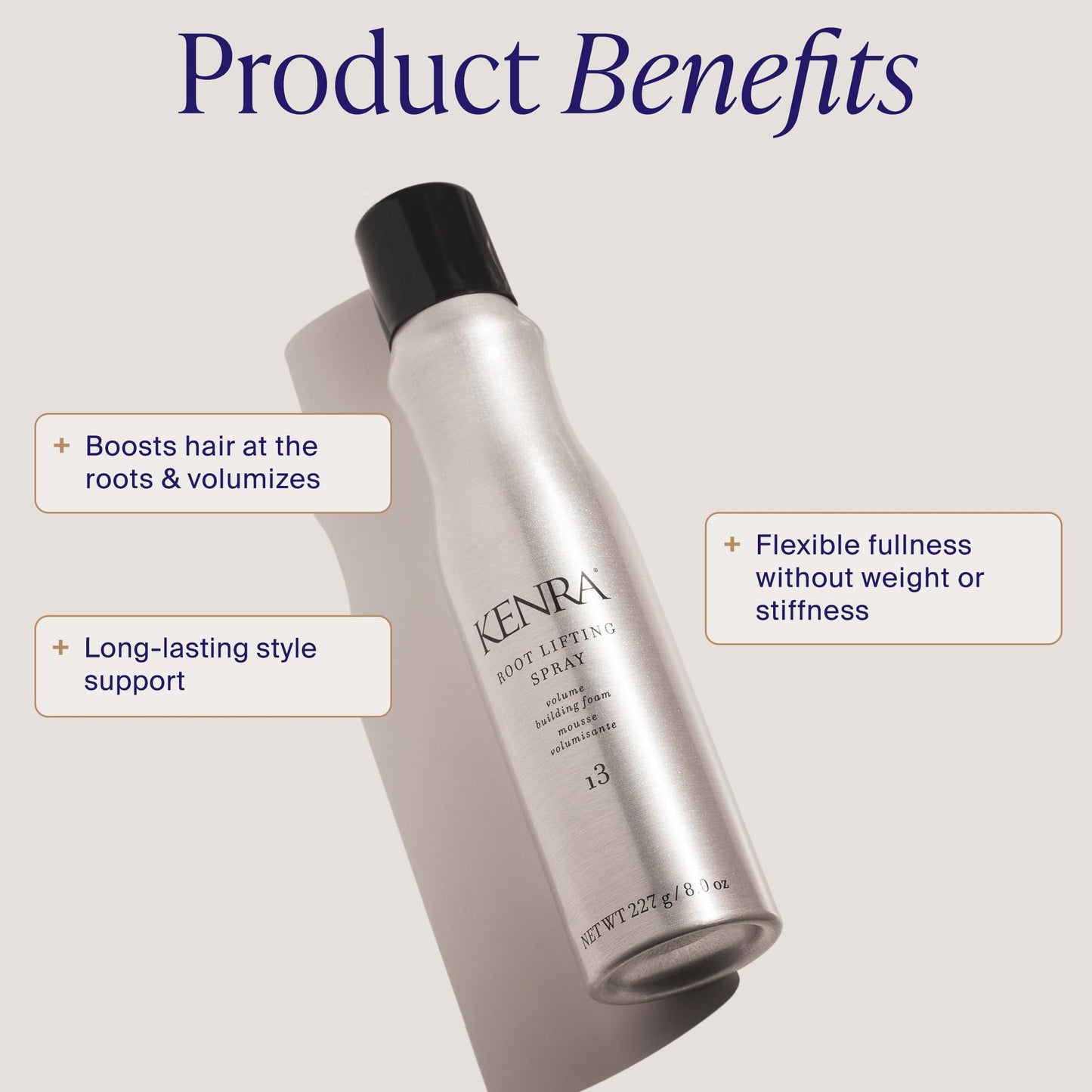 Light Gray Kenra Professional Root Lifting Spray 13 | Volumizing Foam | All Hair Types | 8 oz