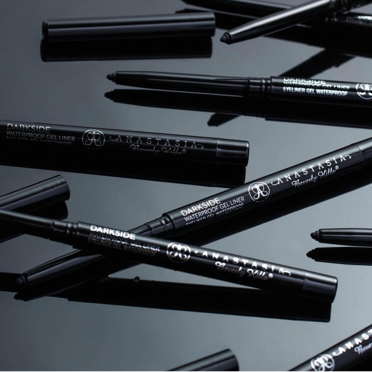 Black Anastasia Beverly Hills Darkside Gel Liner - Long-Wearing Waterproof Retractable Eyeliner, Smudge-Proof Intensely Pigmented Formula for Bold Definition