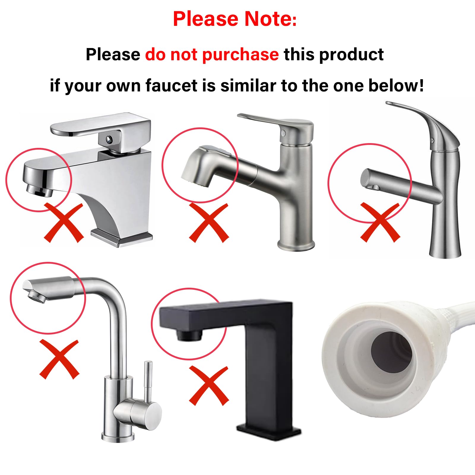 White Smoke 6.56FT/2M Sink Spray Hose,Sink Sprayer Hose Attachment for Portable Hand HeldHead Shower Sprayer,Shampoo Sprayer Hose for Bathing Baby,Pets,Washing Hair,Rinsing Vegetables