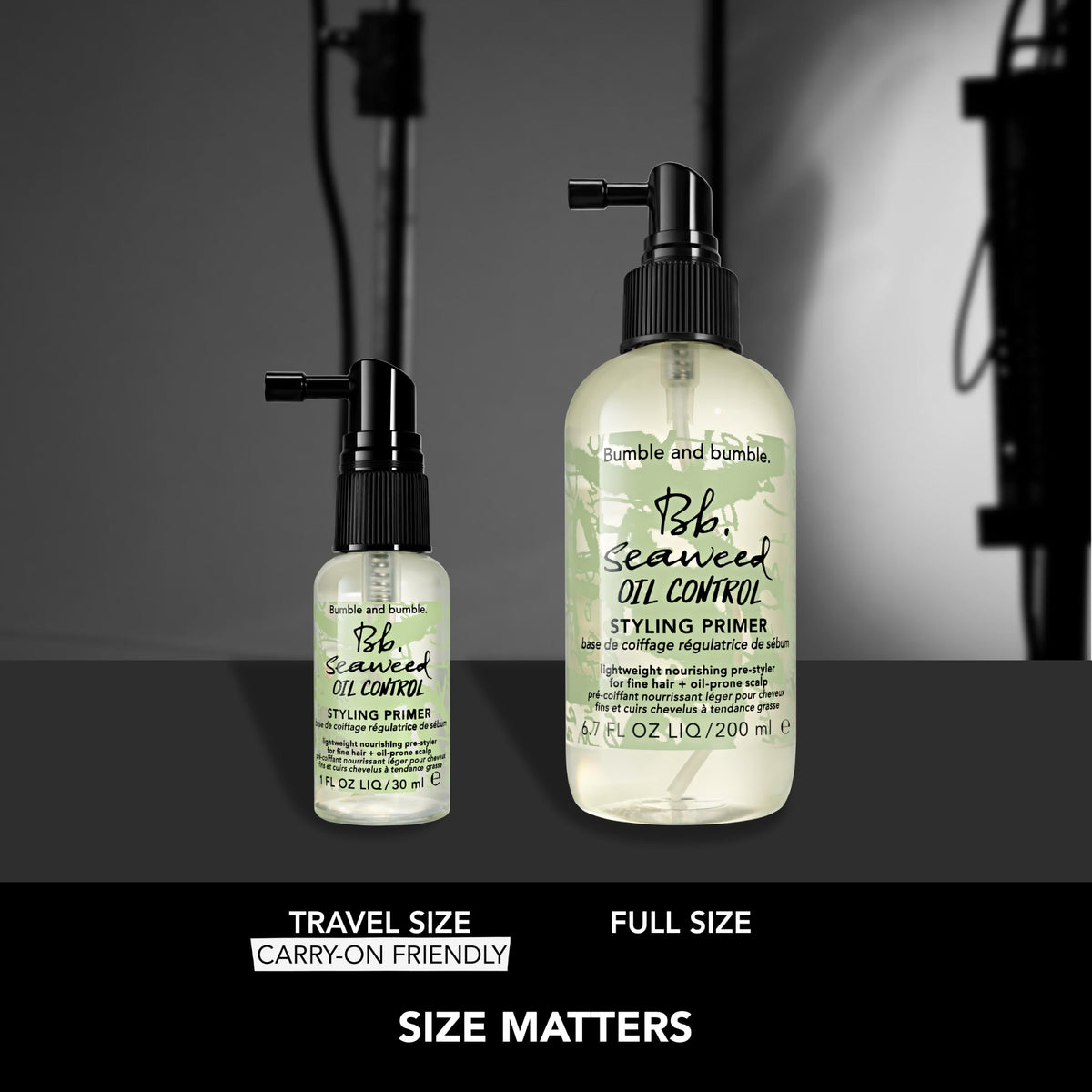 Black Bumble and bumble. Seaweed Primer | Provides 48 Hours Of Oil Control*, Detangles, Hydrates | For Oil-Prone Scalp + Hair | Royal Sugar Kelp, Zinc PCA, AHAs, Lactobacillus, 1.0 Fl Oz