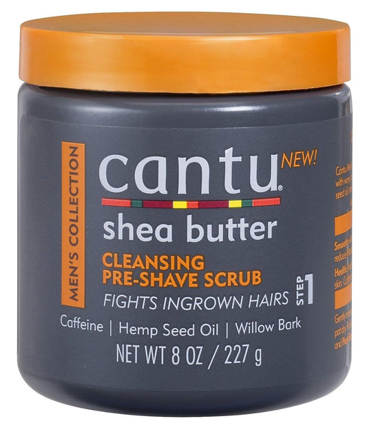 Dark Slate Gray Cantu Mens Cleansing Pre-shave Scrub, 8 Oz