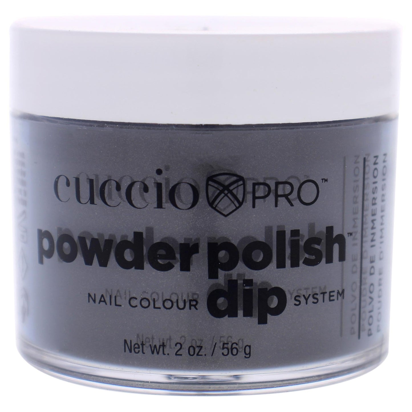 Light Gray Cuccio Pro Powder Polish Dip - Silver W/ Gray Undertones - Nail Lacquer for Manicures/Pedicures, Easy & Fast Application/Removal - No LED/UV Light Needed - Non-Toxic, Odorless, Highly Pigmented - 2 oz
