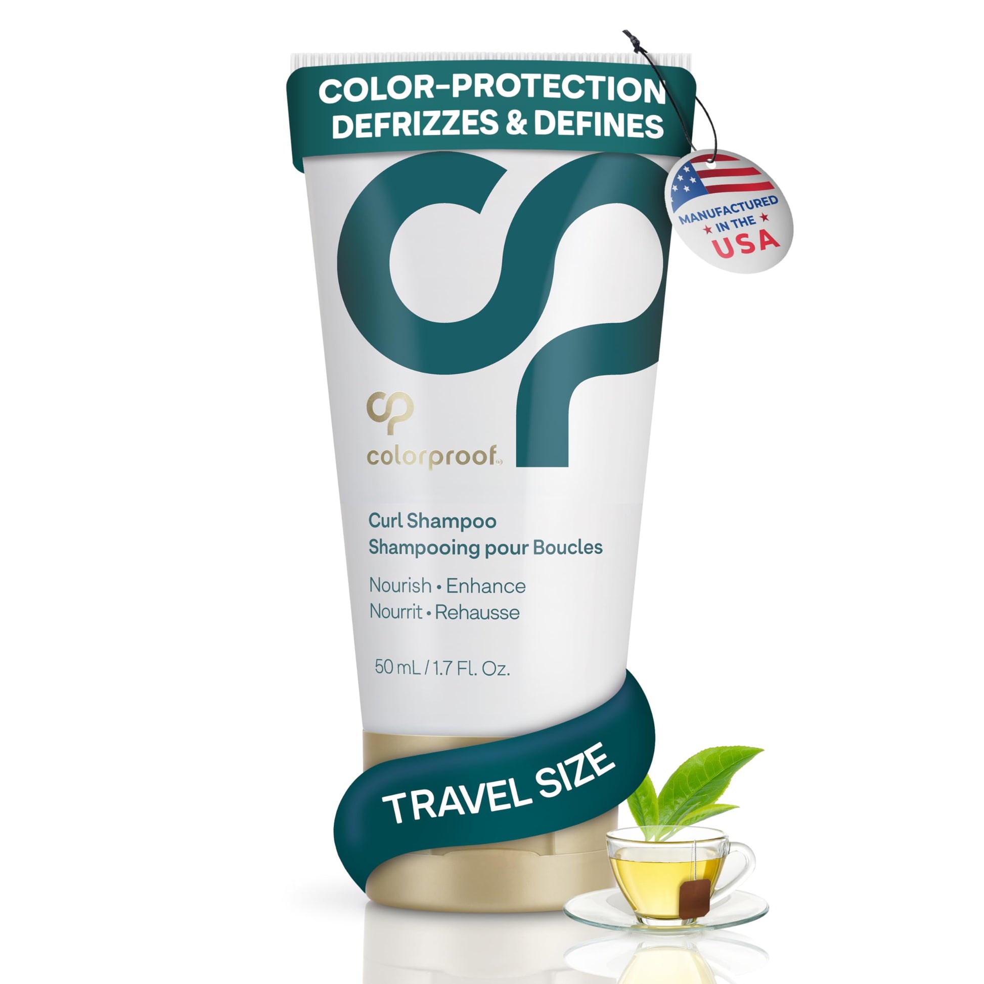 White Smoke Colorproof Curl Shampoo for Women Curly Hair Shampoo that Nourishes, Defines and Leaves Curls Soft Smooth, White Tea Scent
