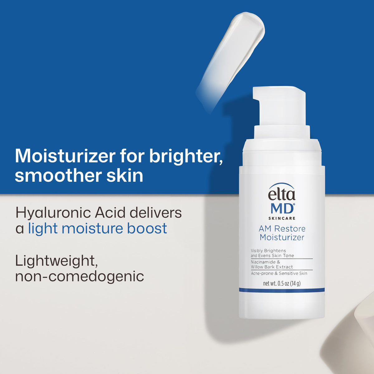 Dark Slate Blue EltaMD AM Restore Daily Facial Moisturizer, Lightweight, 0.5 oz