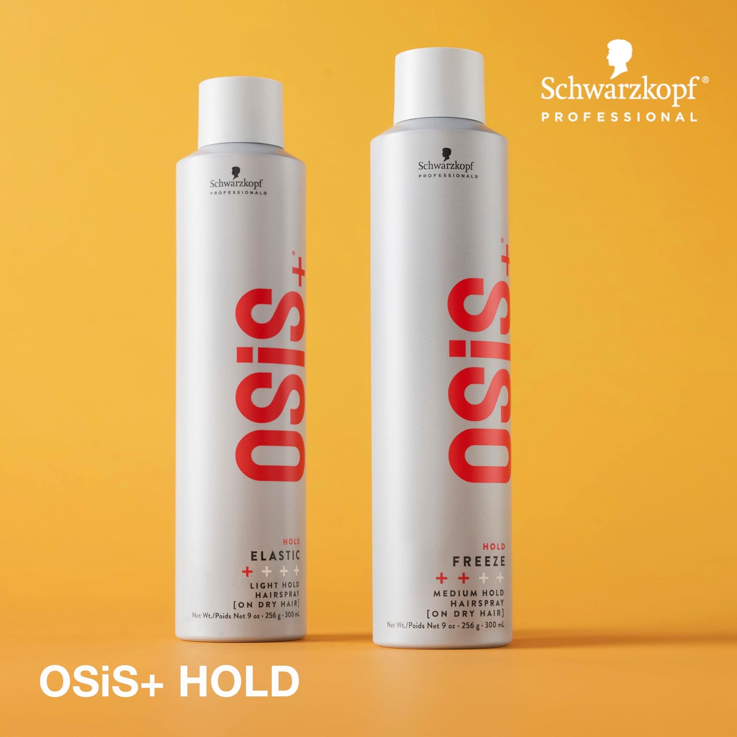 Goldenrod OSiS+ Freeze Medium Hold Hairspray 9oz | All Day Hold and Shine | Heat and Humidity Protection
