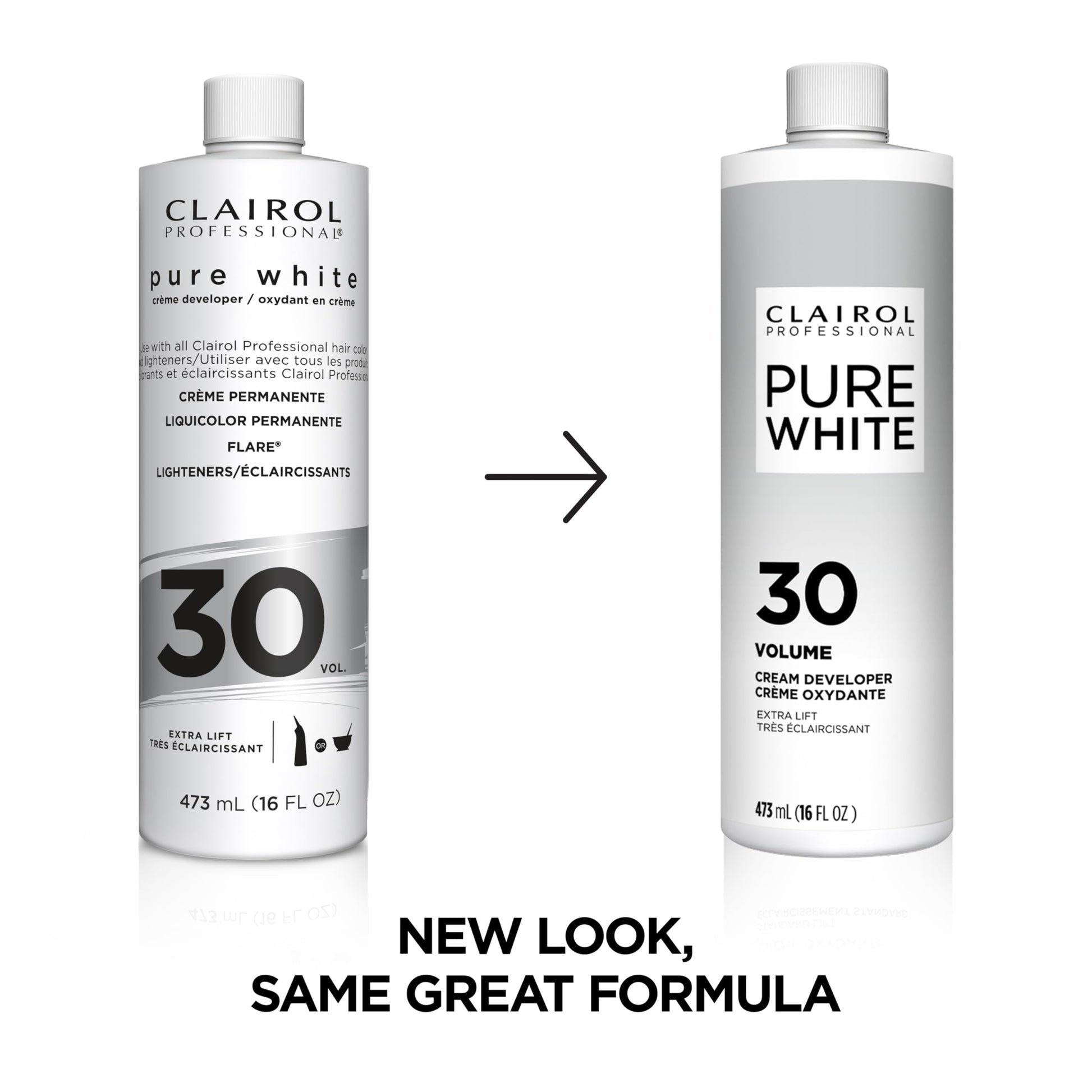 White Smoke Clairol Professional Pure White 30 volume Crème Developer, 16 oz