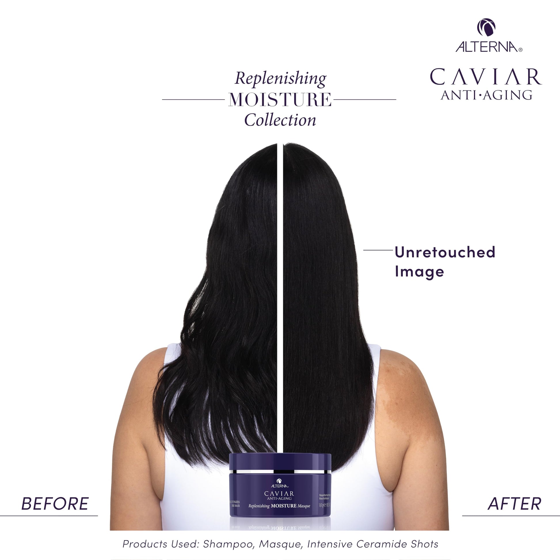 White Smoke Alterna Caviar Anti-Aging Replenishing Moisture Masque, | Replenishes Dry, Coarse, Damaged Hair | Sulfate Free , 5.7 Ounce (Pack of 1)