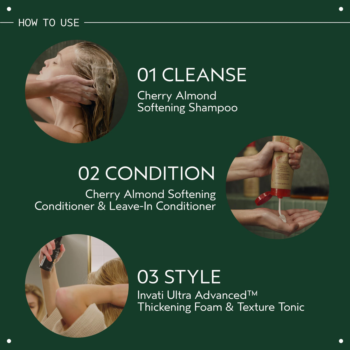 Dark Slate Gray AVEDA Cherry Almond Softening Conditioner | for Normal to Dry Hair | 98% Naturally Derived* | with Coconut Oil & Shea Butter | Silicone Free | Iconic Aroma of Tonka, Orange, Ylang Ylang, 33.8 Fl Oz