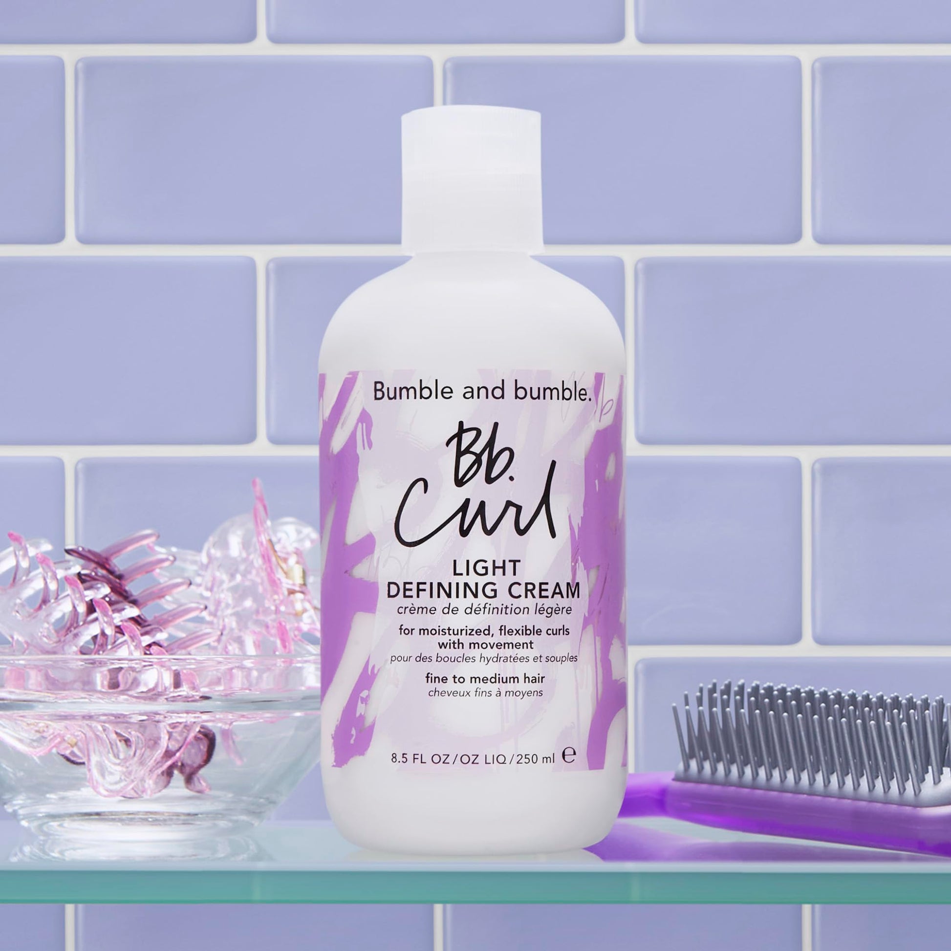 Light Steel Blue Bumble and bumble. Curl Defining Styling Cream | Moisture and Definition|Fine to Medium Curly, Wavy Hair | Anti Frizz | Hold and Shine | With Jojoba Avocado+ Coconut Oils | Standard Size, 8.5 Fl Oz