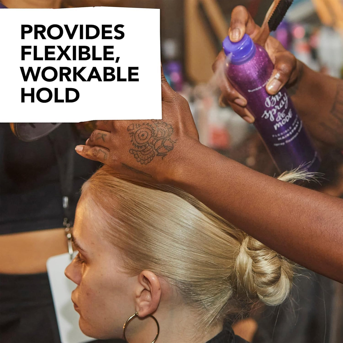 White Smoke Bumble and bumble. Spray de Mode Flexible Hold Hair Spray | Flexible, Brushable Hold + Workability | Curly, Wavy, Straight