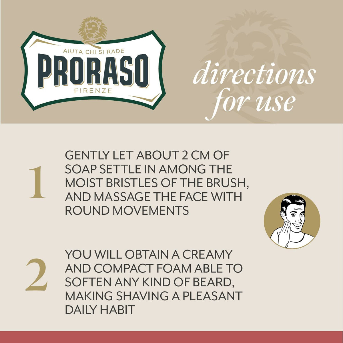 Antique White Proraso Shaving Cream - Sandalwood Oil & Shea Butter