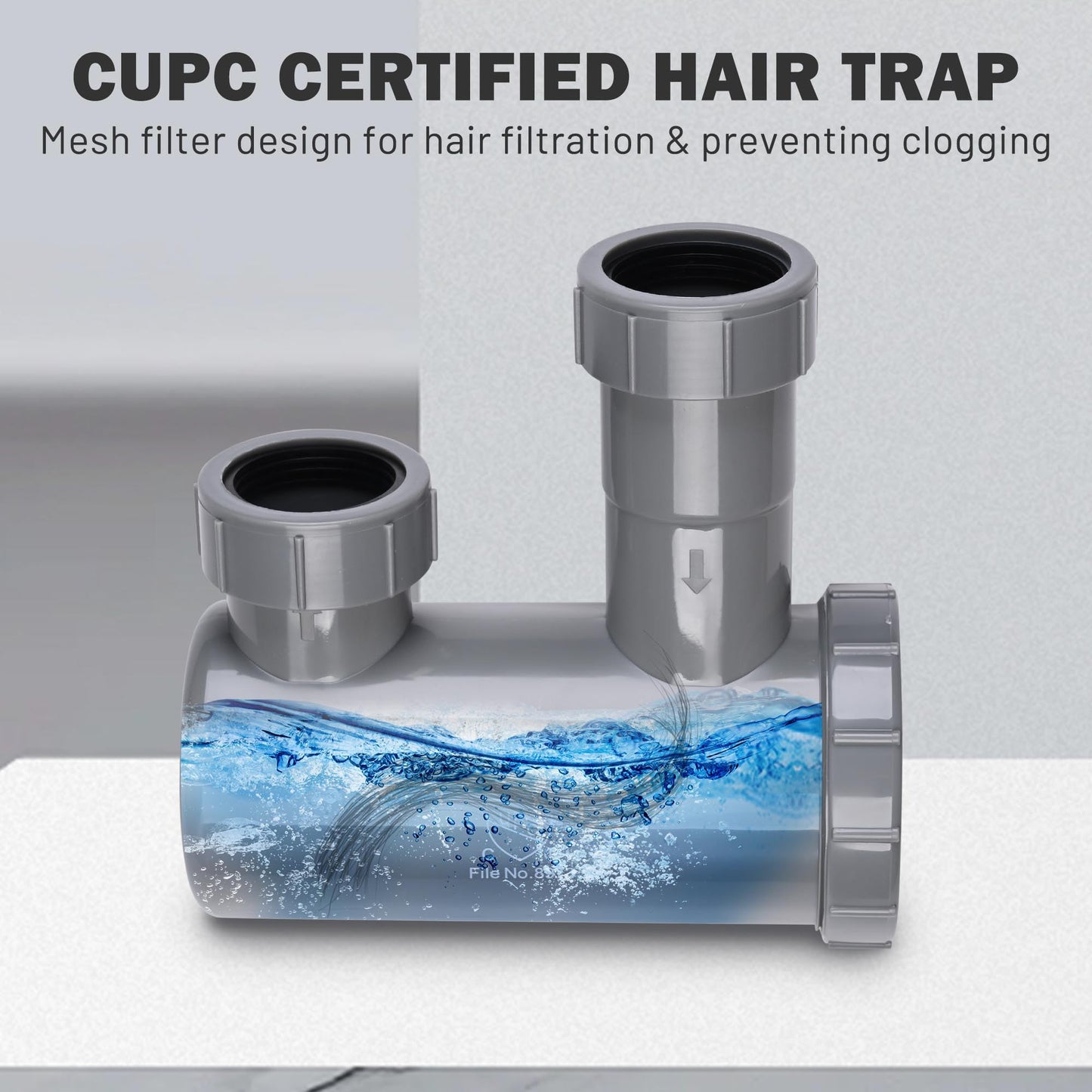 Light Gray BYOOTIQUE Shampoo Bowl Hair Sink with Gel Neck Rest Hair Trap CUPC Vacuum Breaker Barber Salon Spa Mounting Ability for Home Barbershop