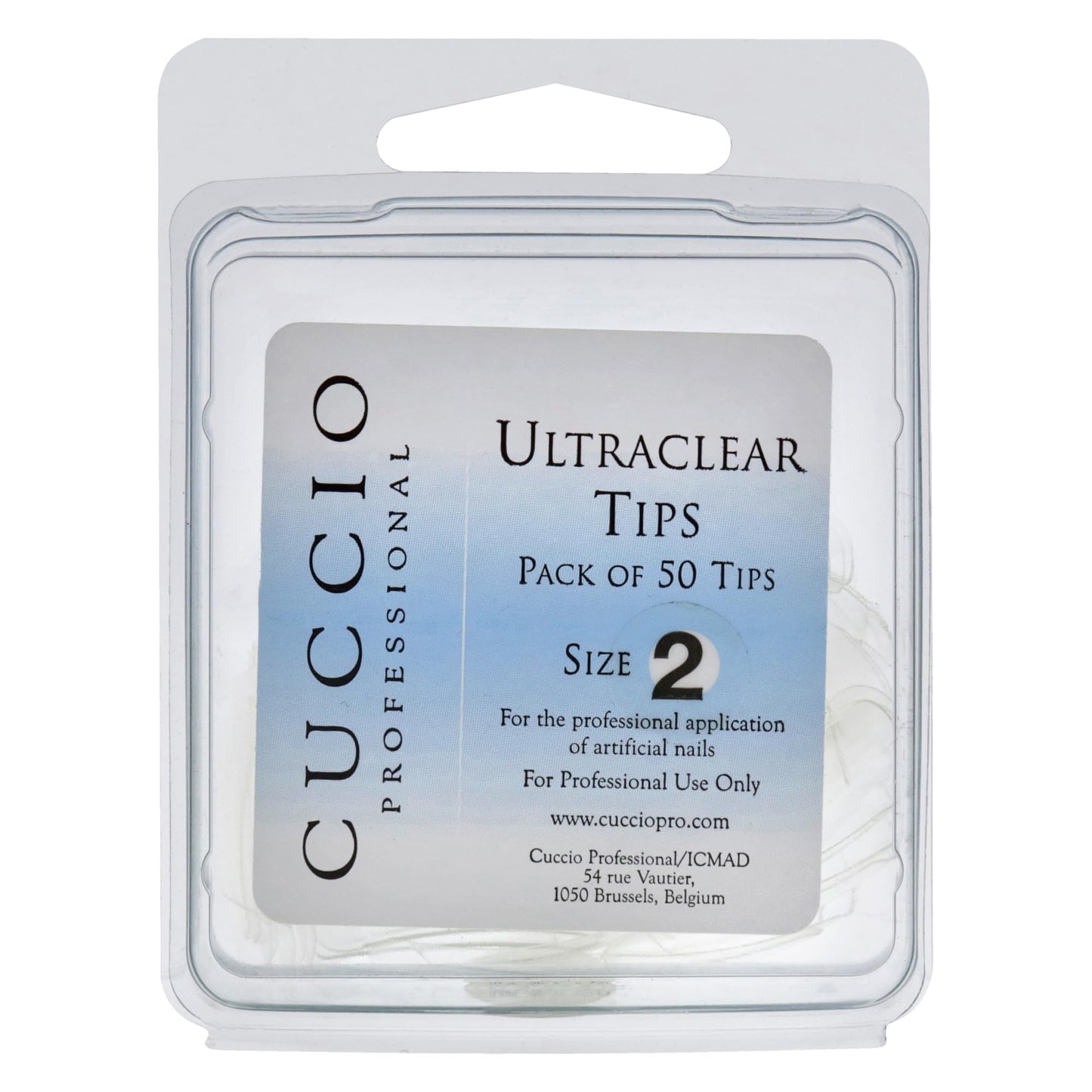 Light Gray Cuccio Pro Ultraclear Tips - 2 50 Pc, 50count