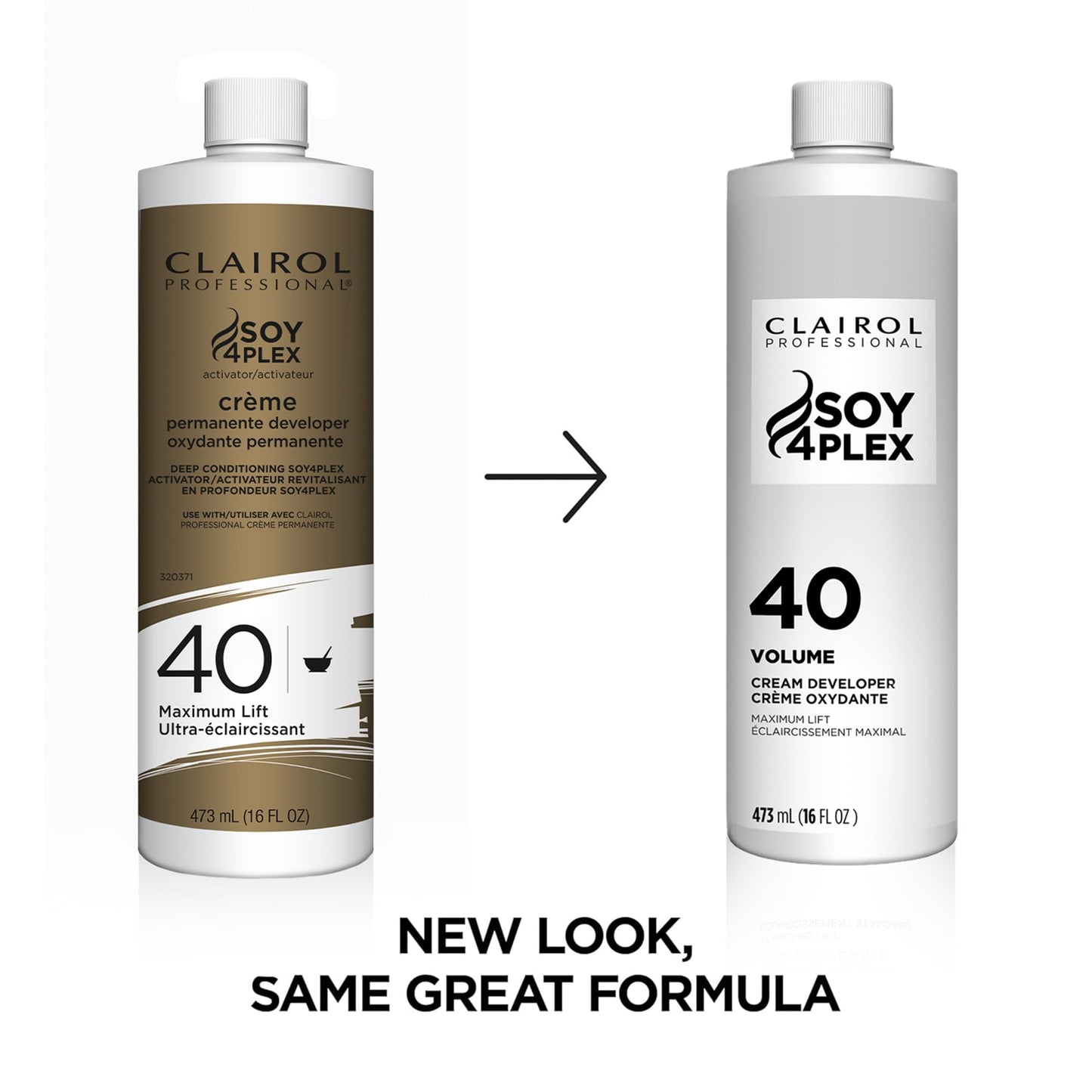 White Smoke Clairol Professional Crème Permanente 40 volume Hair Developer, 16 oz. - Packaging May Vary