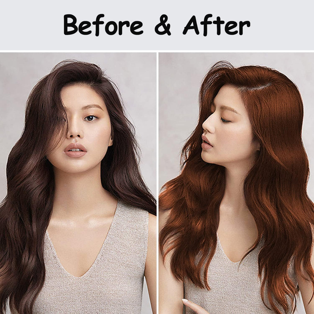 Lavender Cherry Brown Hair Dye Shampoo, Instant Color Shampoo 3 in 1