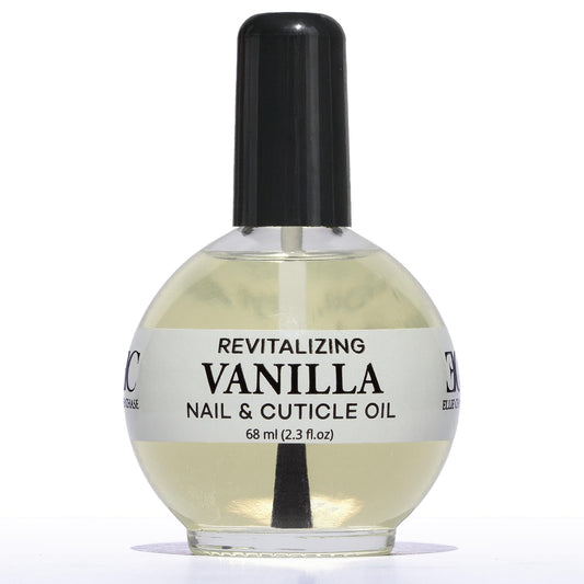 White Smoke Ellie Chase Moisturizing Cuticle & Nail Care Oil 2.3 Fl Oz - Vanilla Scented – Infused with Jojoba Oil, Aloe, Vitamin E – Nail & Cuticle Hydration, Repair, Moisturizer, Strengthener, Growth