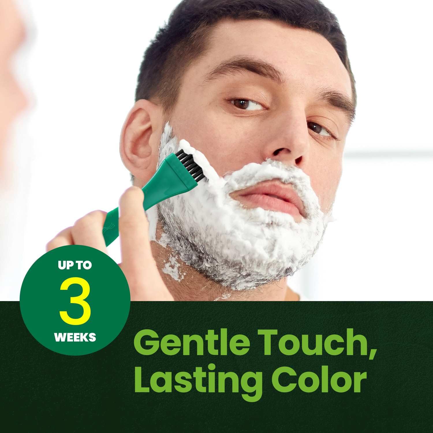 White Smoke Herb For Men Mustache & Beard Dye (Dark Brown, 1 Pack), PPD-Free Ammonia-Free, Vegan with Natural Ingredients, Gentle for Sensitive Skin, No Skin Irritation