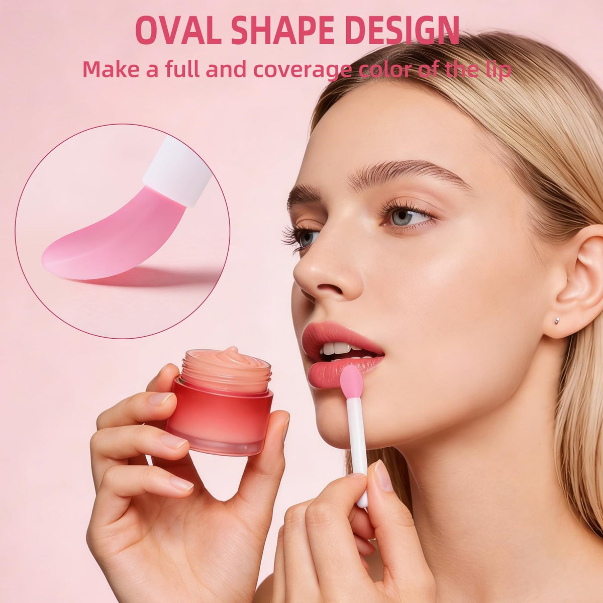 Misty Rose KEUYE Spatula Holder Compatible with Laneige Lip Mask,Holers&Spatulas