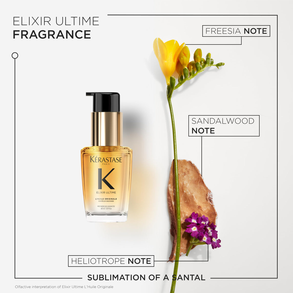 White Smoke Kerastase Elixir Ultime Refillable Oil – For Shine & Hydration