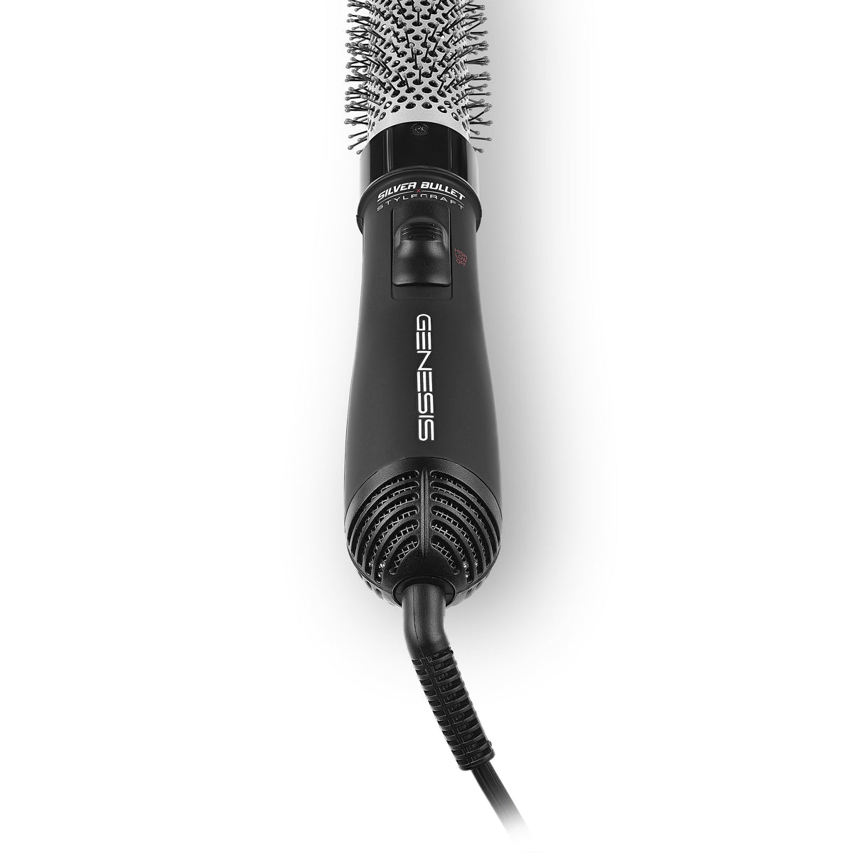 White Smoke StyleCraft Silver Bullet Genesis Professional Round Hot Brush Hair Styler,1.50"