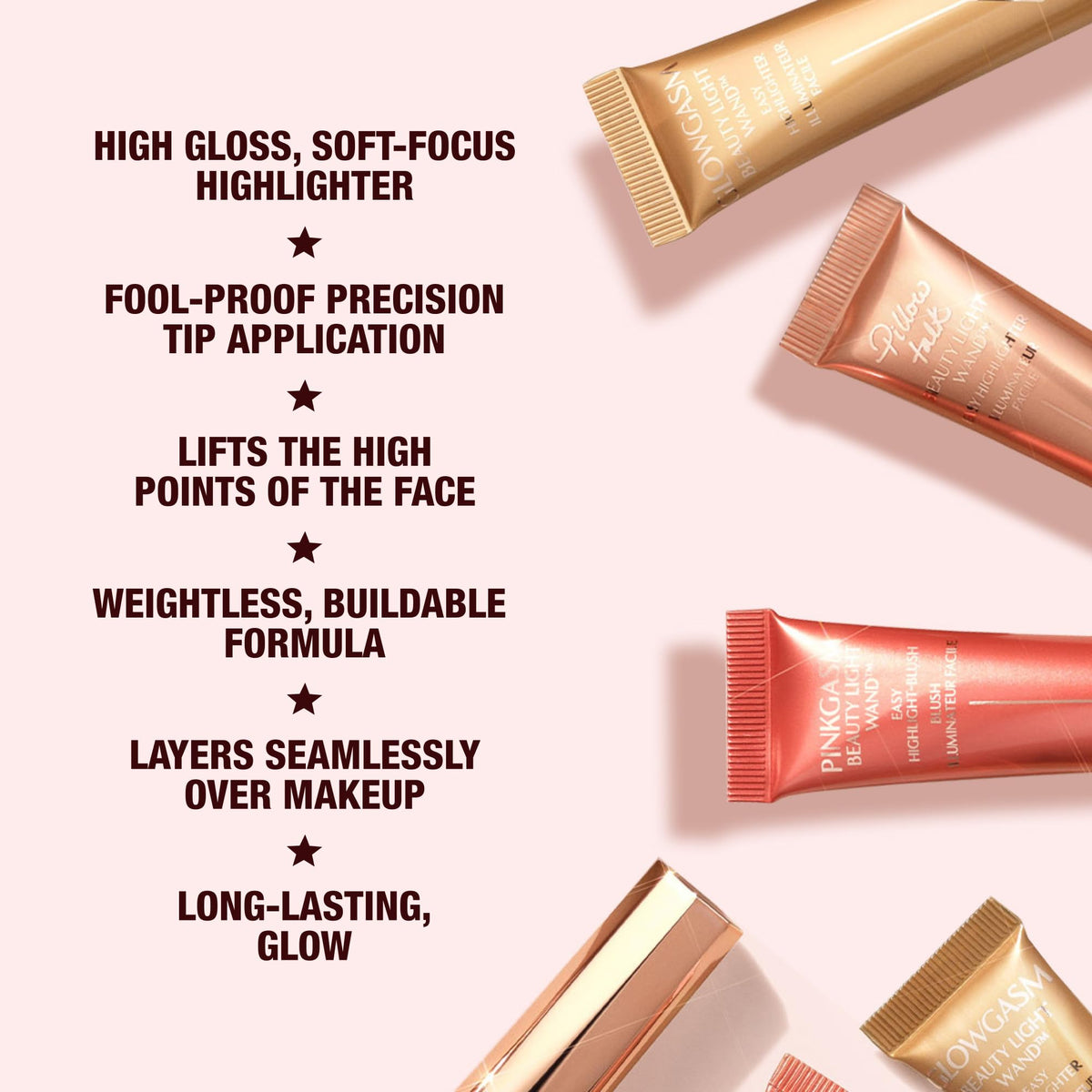 Misty Rose Charlotte Tilbury Beauty Light Wand - Liquid Highlighter Makeup
