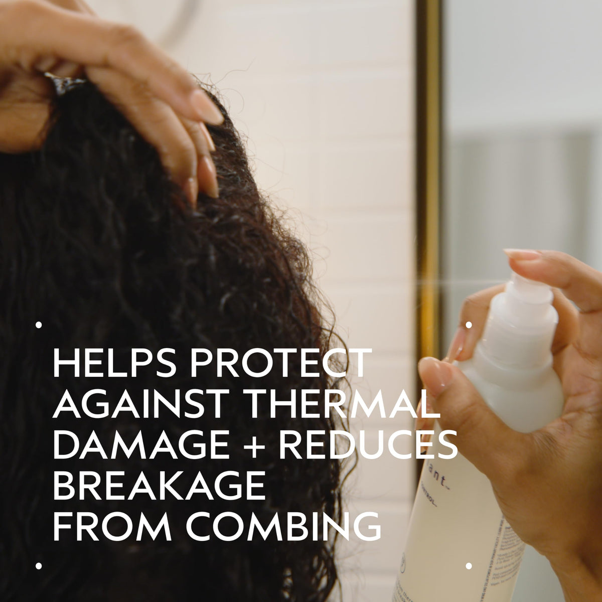Black AVEDA Brilliant Damage Control | Detangling Spray | Heat Protection Spray | Reduces Damage and Breakage | Jasmine, Rose, Clove Aroma | 8.5 Fl Oz
