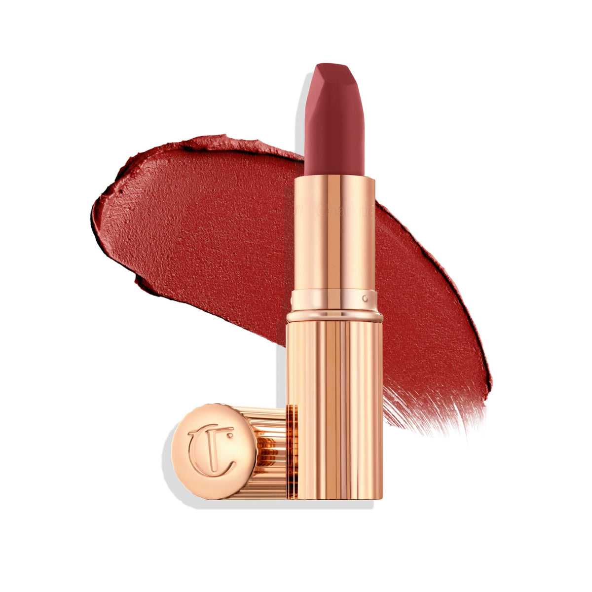 White Smoke Charlotte Tilbury Matte Revolution Lipstick - Long Lasting, Hydrating