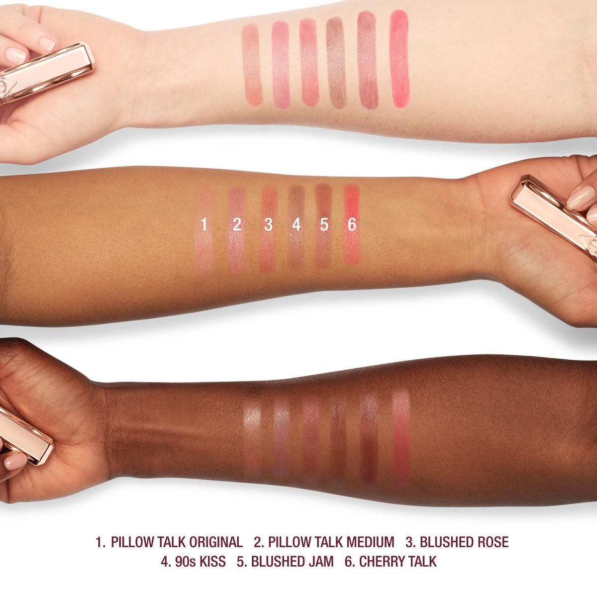 White Smoke Charlotte Tilbury Pillow Talk Blush Balm Lip Tint - Buildable Sheer Tint