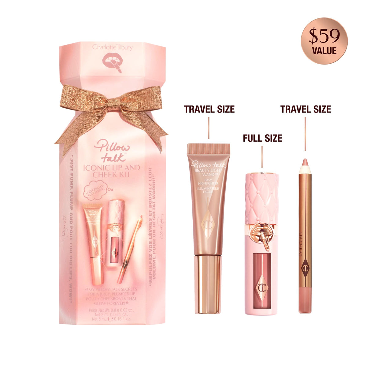 White Smoke Charlotte Tilbury Pillow Talk Iconic Lip And Cheek Kit