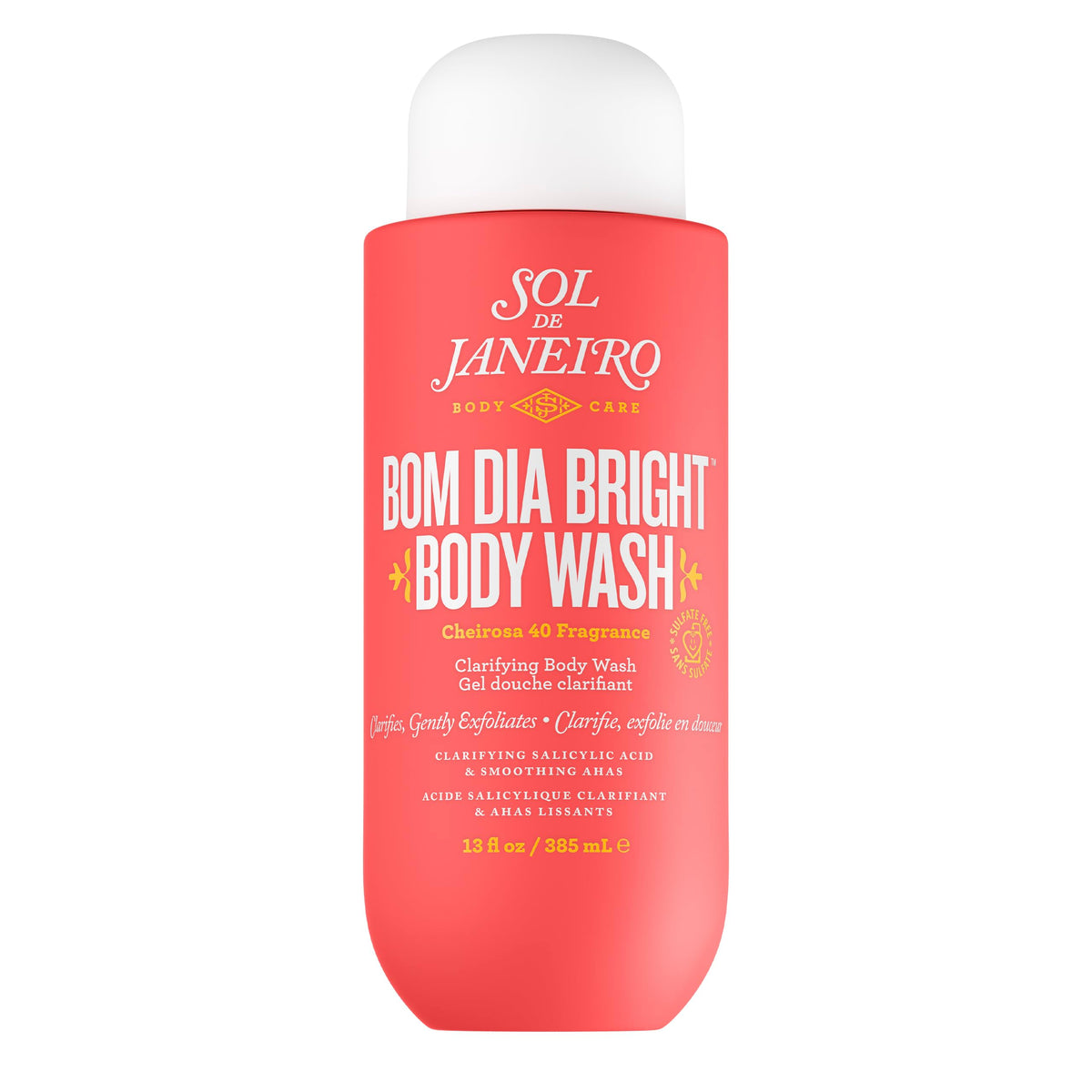 Salmon SOL DE JANEIRO Bom Dia Bright Body Wash 385mL/13.0 fl oz.