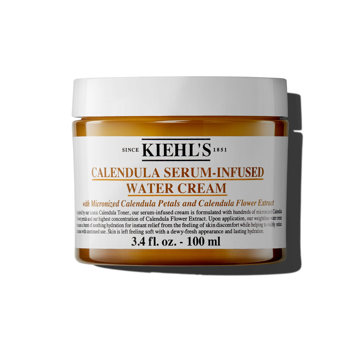 Gray Kiehl's - Calendula Serum Infused Water Cream, 24HR Hudration - 3.4 fl oz
