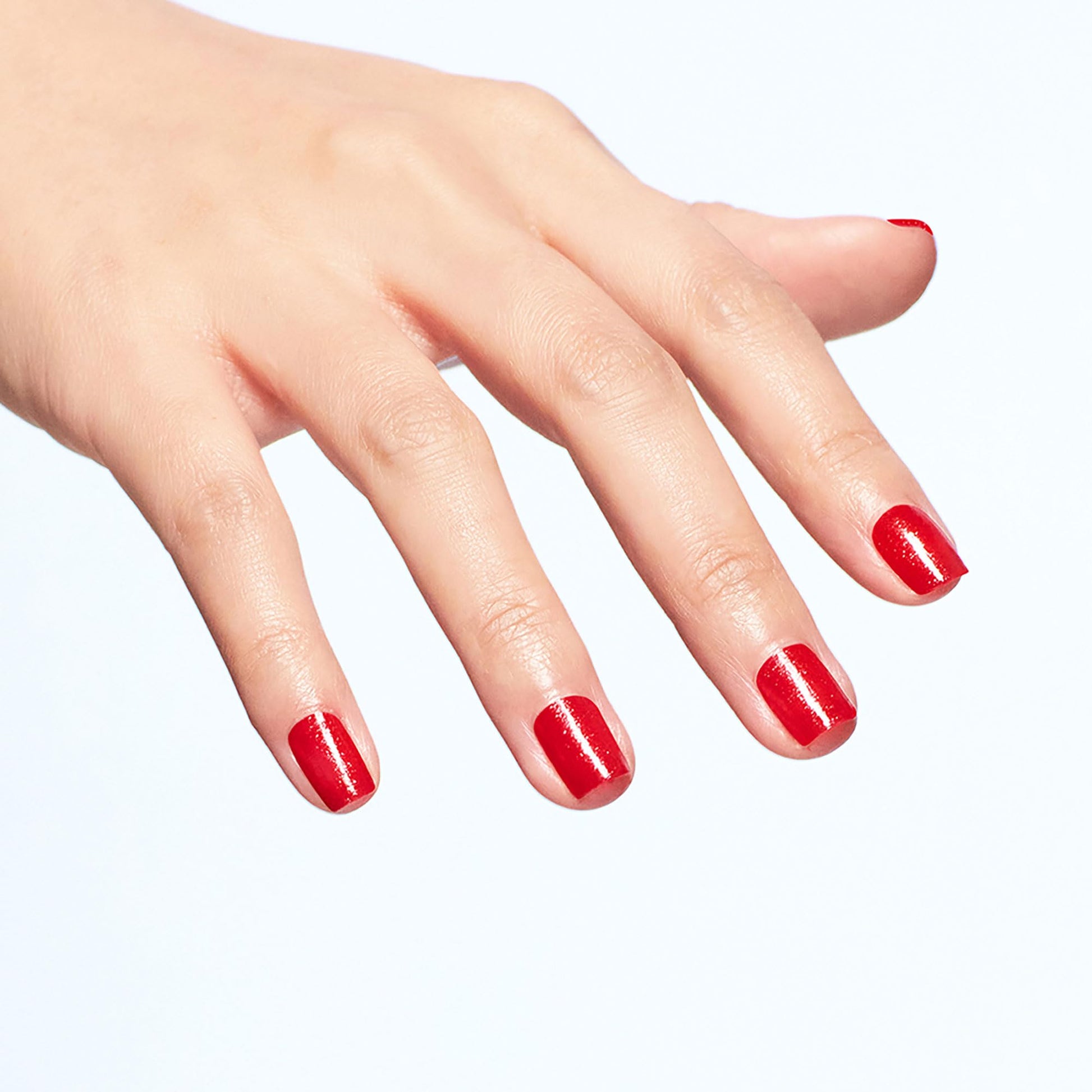 White Smoke OPI Nail Lacquer Left Your Texts on Red | Sheer Bright Red Shimmer Chip Resistant Nail Polish | Me, Myself Collection