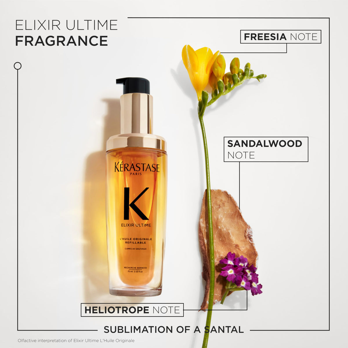 Lavender Kerastase Elixir Ultime Refillable Oil – For Shine & Hydration