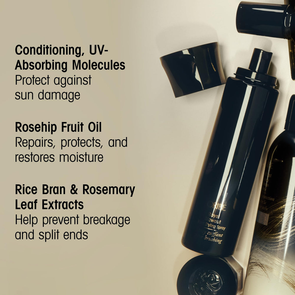 Tan Oribe Royal Blowout Heat Styling Spray - For Smooth, Sleek Blowouts - 5.9oz
