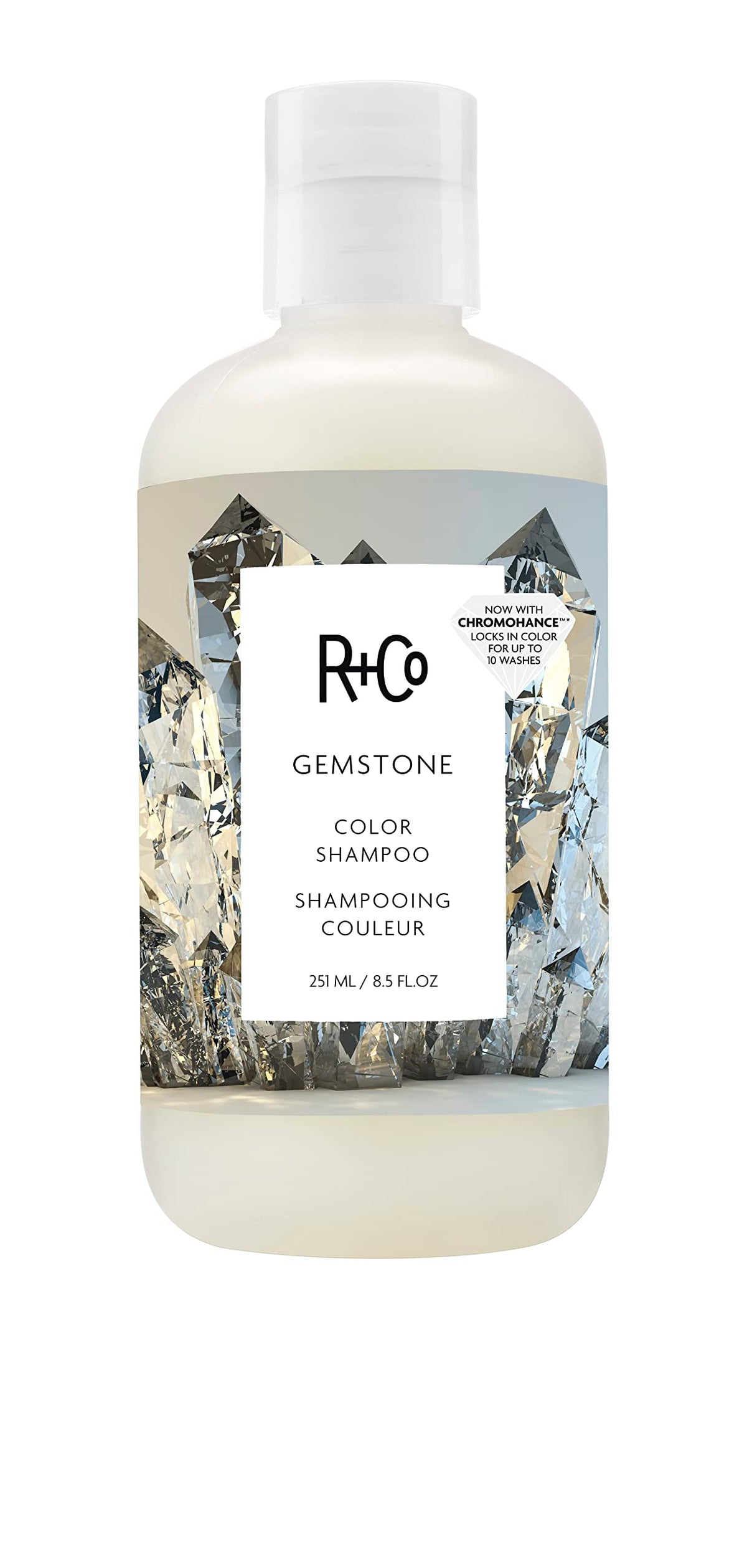White Smoke R+Co GEMSTONE Color Shampoo, 2 Oz