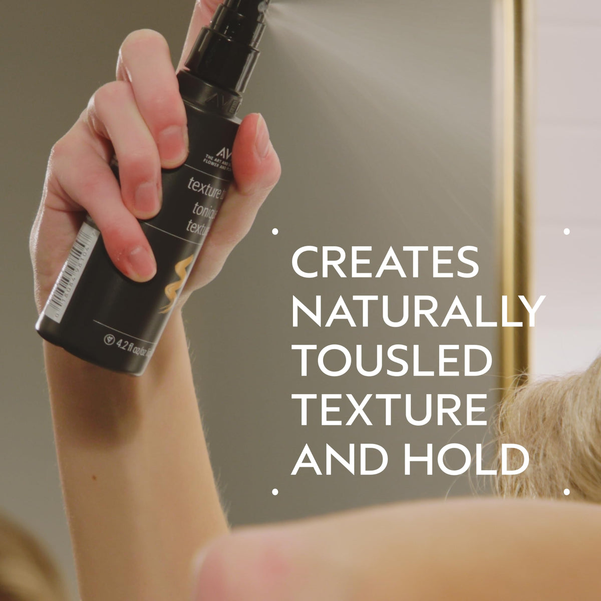 Dim Gray AVEDA Texture Tonic | Sugar and Salt Beach Wave Spray | Adds Texture and Piecey Definition | Air Dry or Heat Style |for All Hair Types | 93% Naturally Derived*, 4.2 Fl Oz