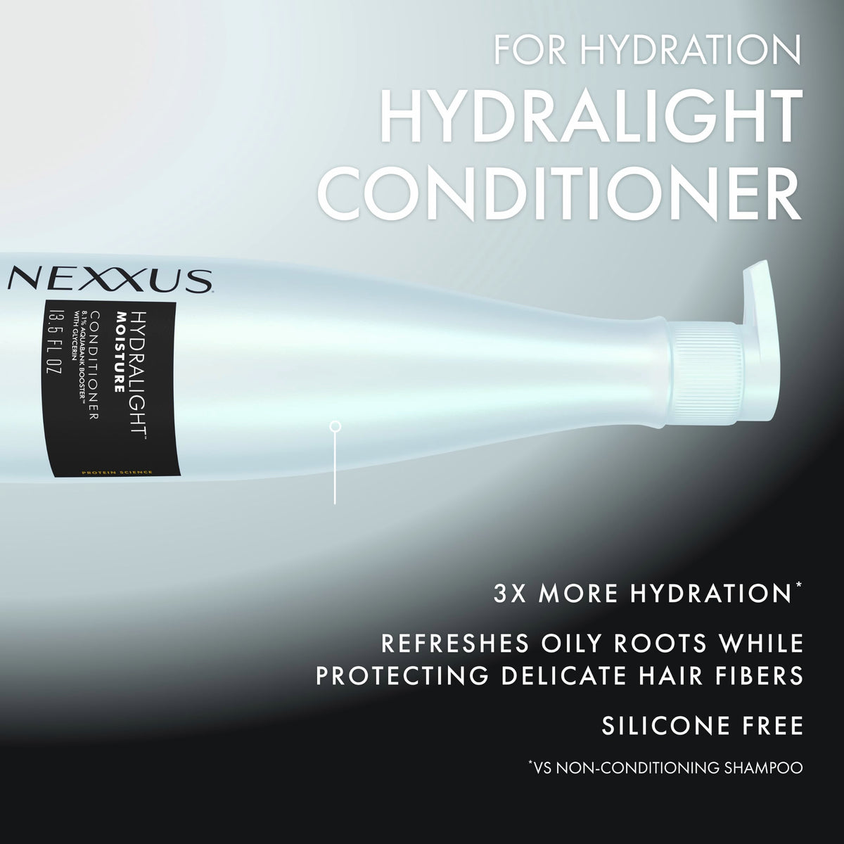 Black Nexxus HYDRALIGHT™ Conditioner for Lightweight Hydration 13.5 oz