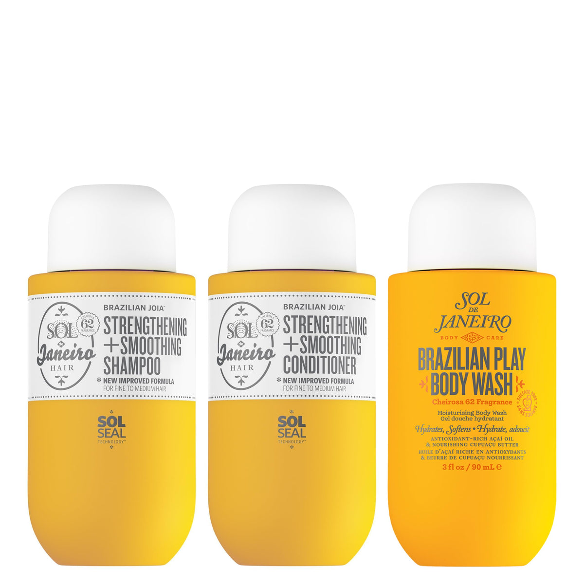 White Smoke Sol de Janeiro Mini Ultimate Shower Bundle - Travel Sizes
