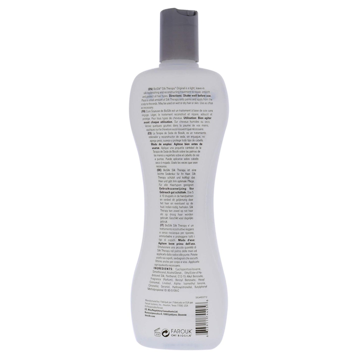 White Smoke Silk Therapy Serum by Biosilk for Unisex - 12 oz Serum